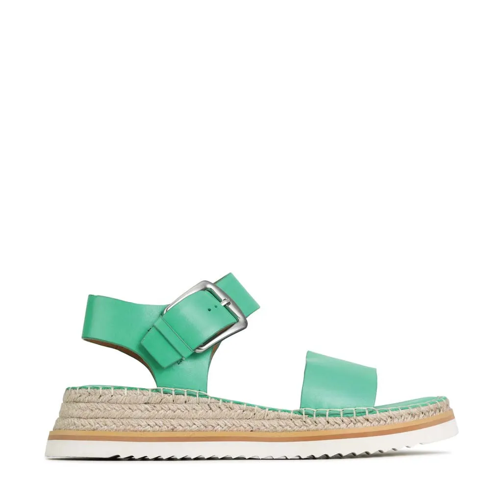 MARLI LEATHER ESPADRILLES SANDALS