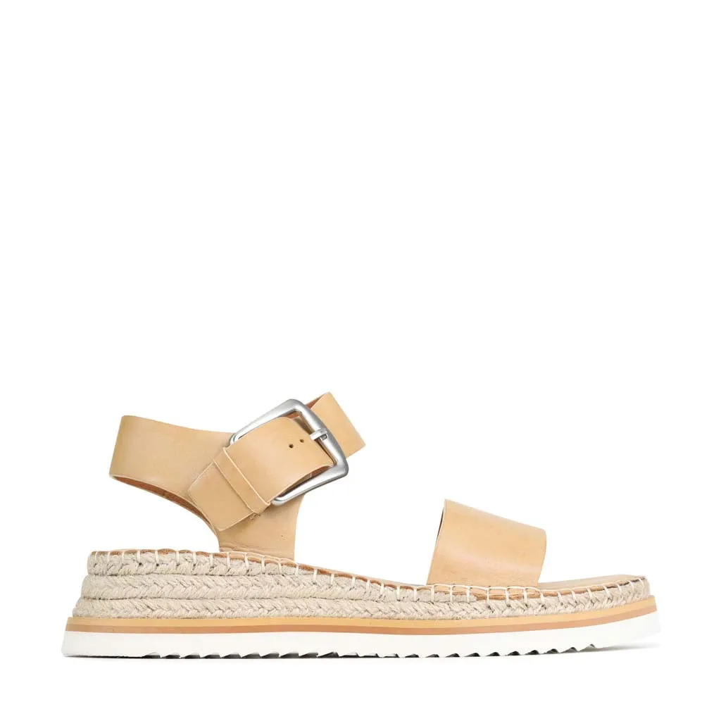 MARLI LEATHER ESPADRILLES SANDALS