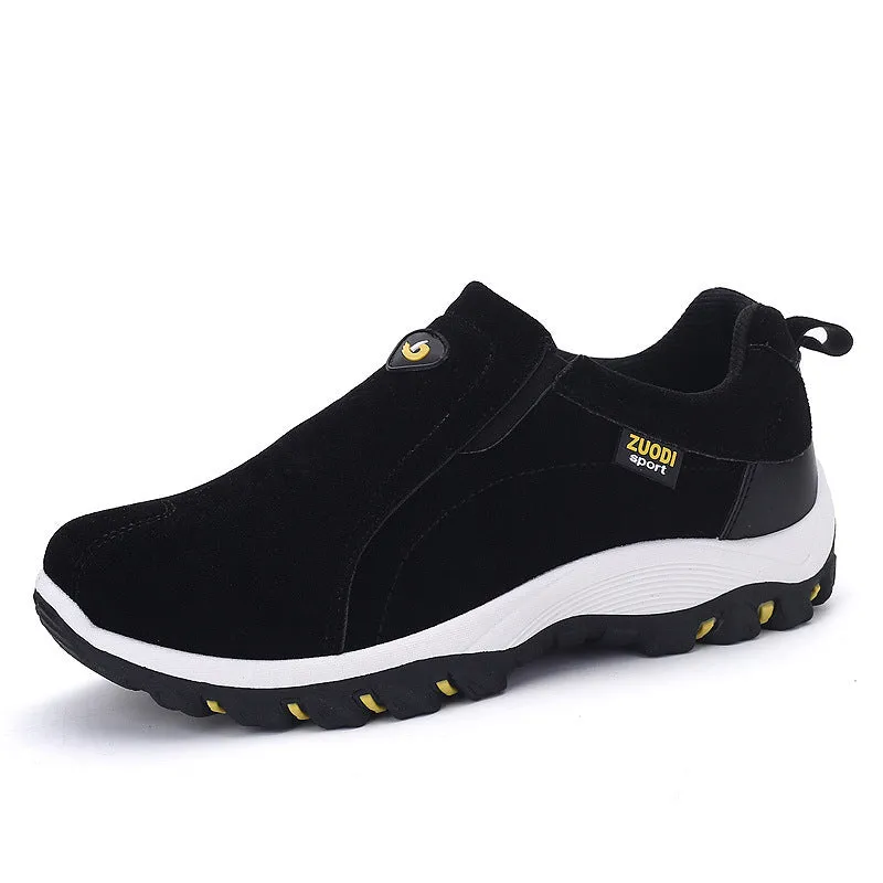 Men Flat Slip On Loafers Rubber Sneaker