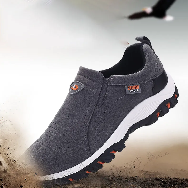 Men Flat Slip On Loafers Rubber Sneaker