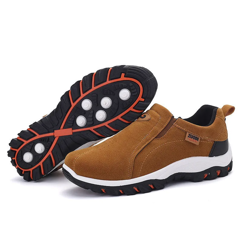 Men Flat Slip On Loafers Rubber Sneaker