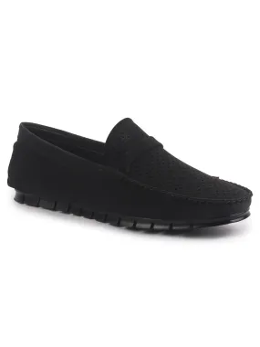 Men Laser Cut Suede Slip-On Shoe Driving Loafers Breathable Shoe with Memory Cushioned Insole All Day Long Comfortable