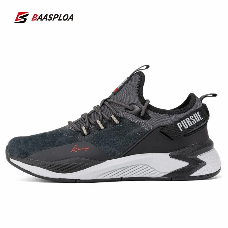Men Running Shoes Non-slip Shock Absorption Sneaker Lightweight Tennis Shoe Breathable Casual Shoes