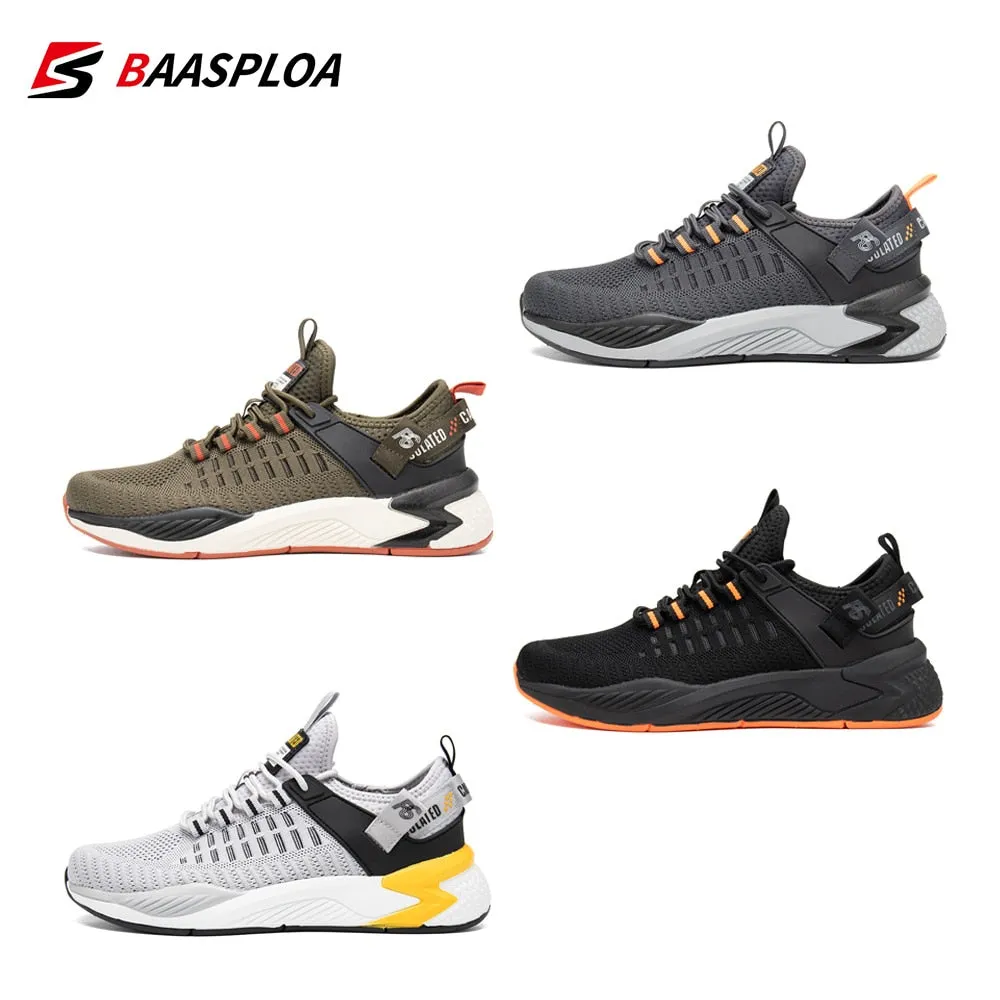 Men Running Shoes Non-slip Shock Absorption Sneaker Lightweight Tennis Shoe Breathable Casual Shoes