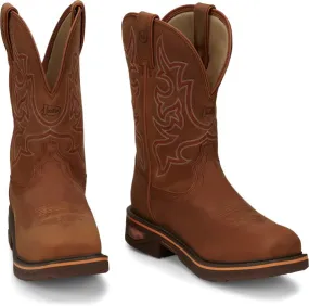 MEN'S JUSTIN RESISTOR NANO COMP TOE WORK BOOTS CR4016