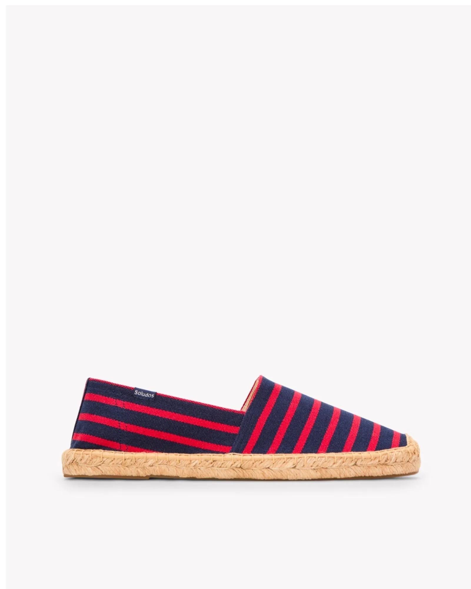 Mens_Espadrilles_The Original_Woven Stripes_Classic - Dark Navy - Red