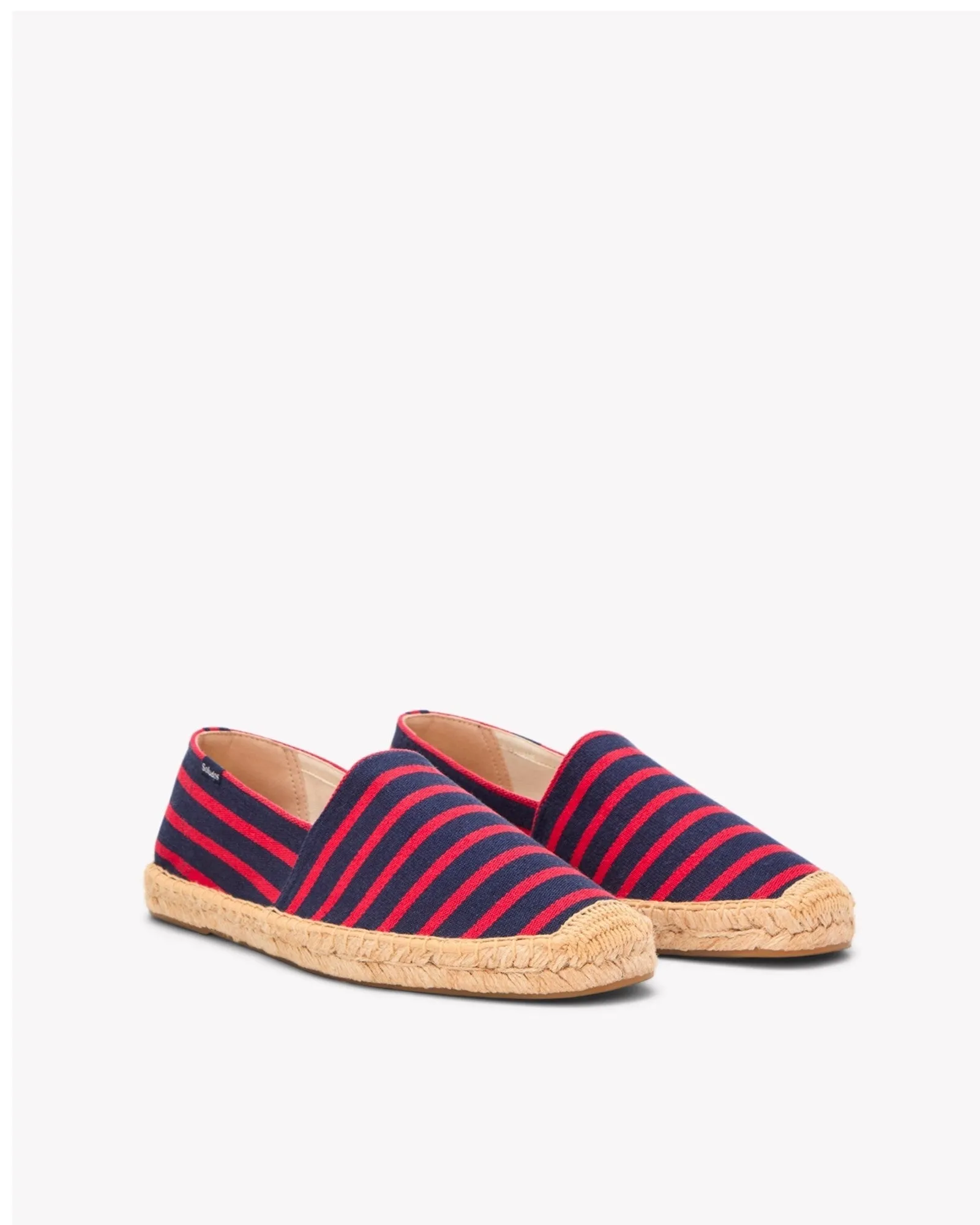 Mens_Espadrilles_The Original_Woven Stripes_Classic - Dark Navy - Red