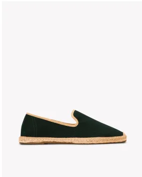 Mens_Espadrilles_The Smoking_Herringbone Colors_Green - Tan