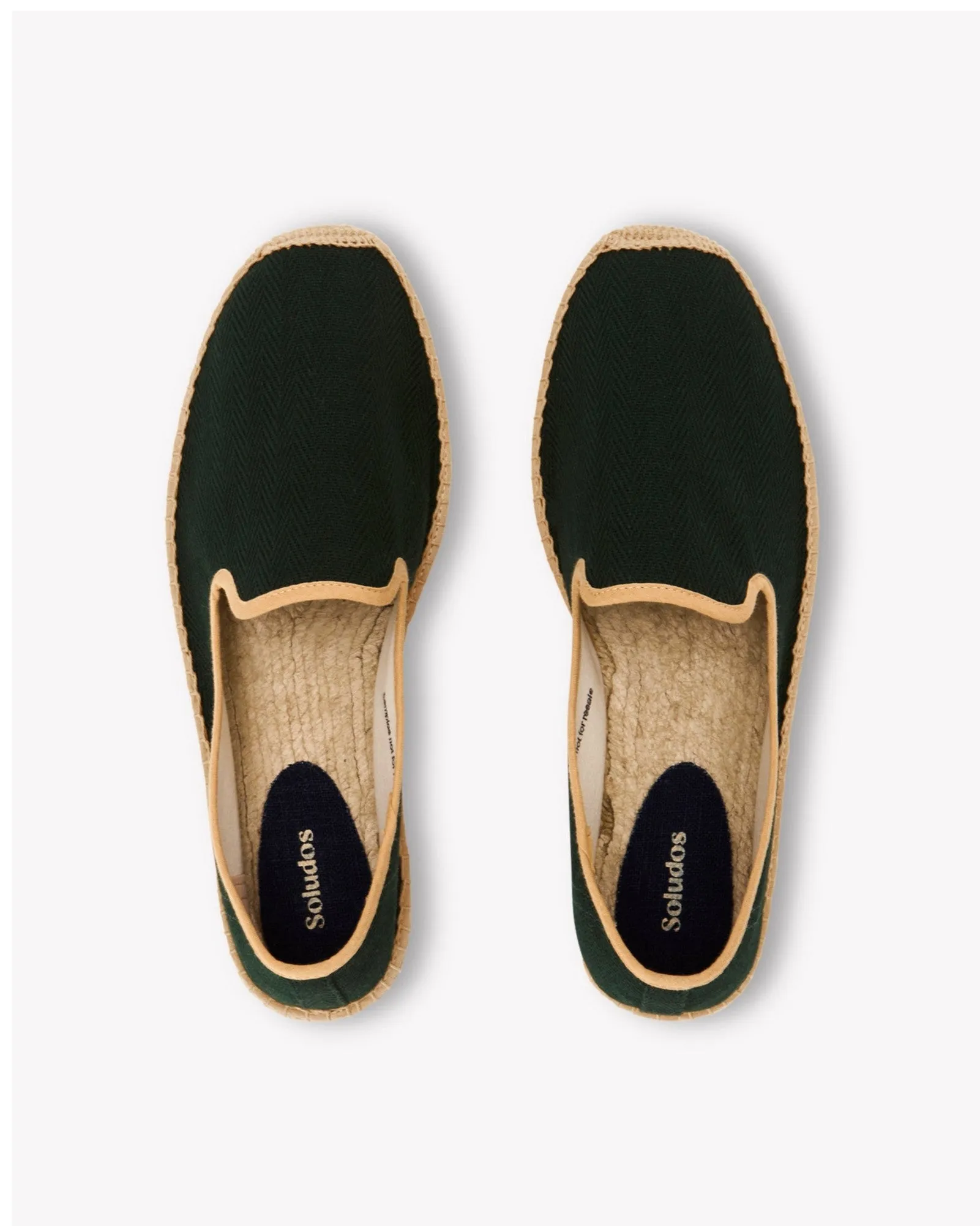 Mens_Espadrilles_The Smoking_Herringbone Colors_Green - Tan