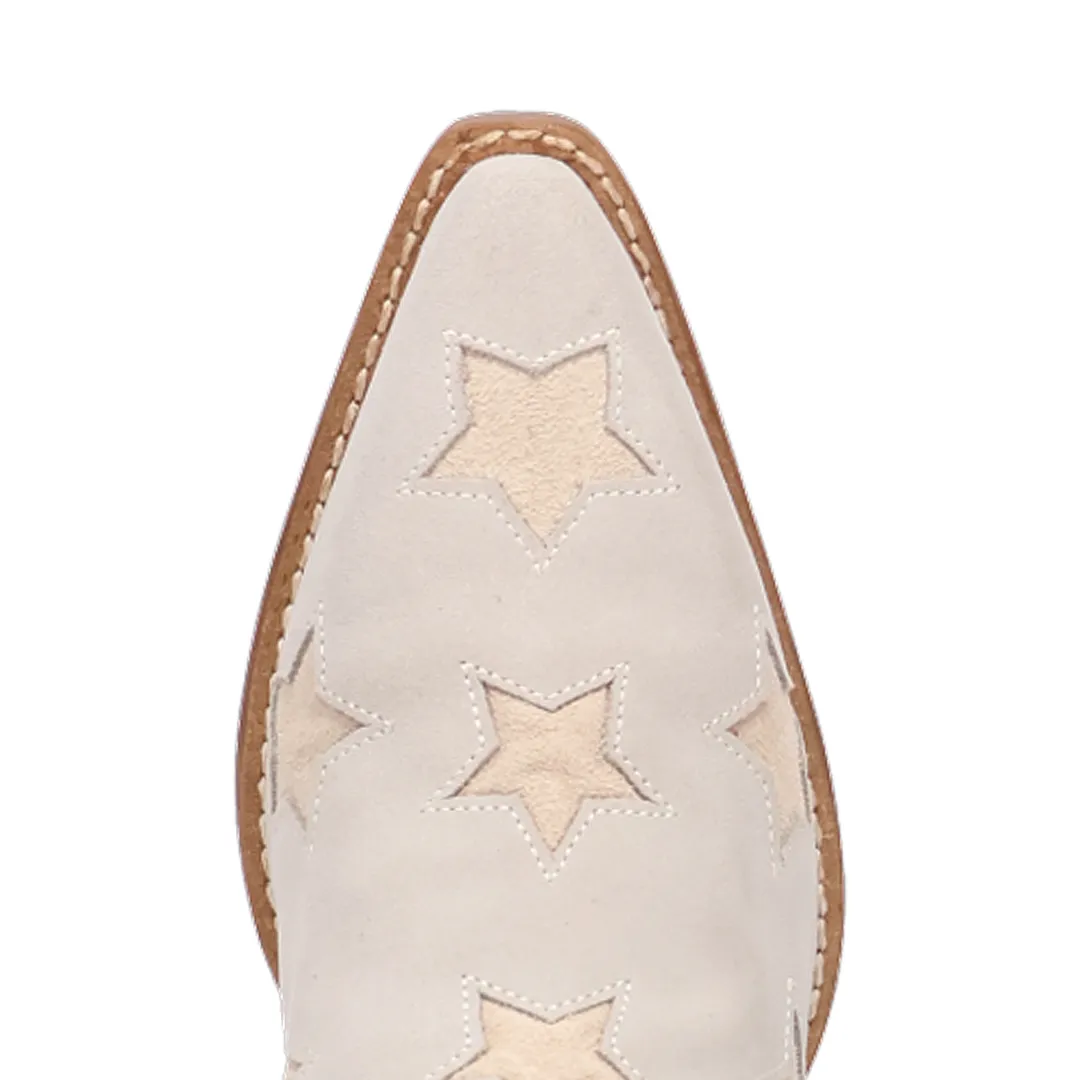 Online Exclusive | Dingo | Super Star Suede Leather Bootie in White **PREORDER