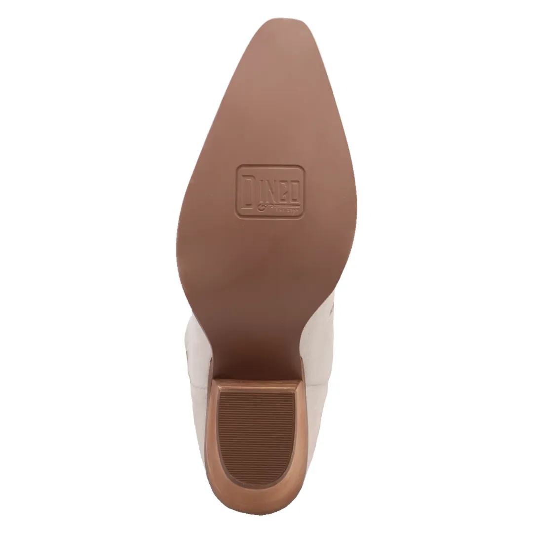 Online Exclusive | Dingo | Super Star Suede Leather Bootie in White **PREORDER