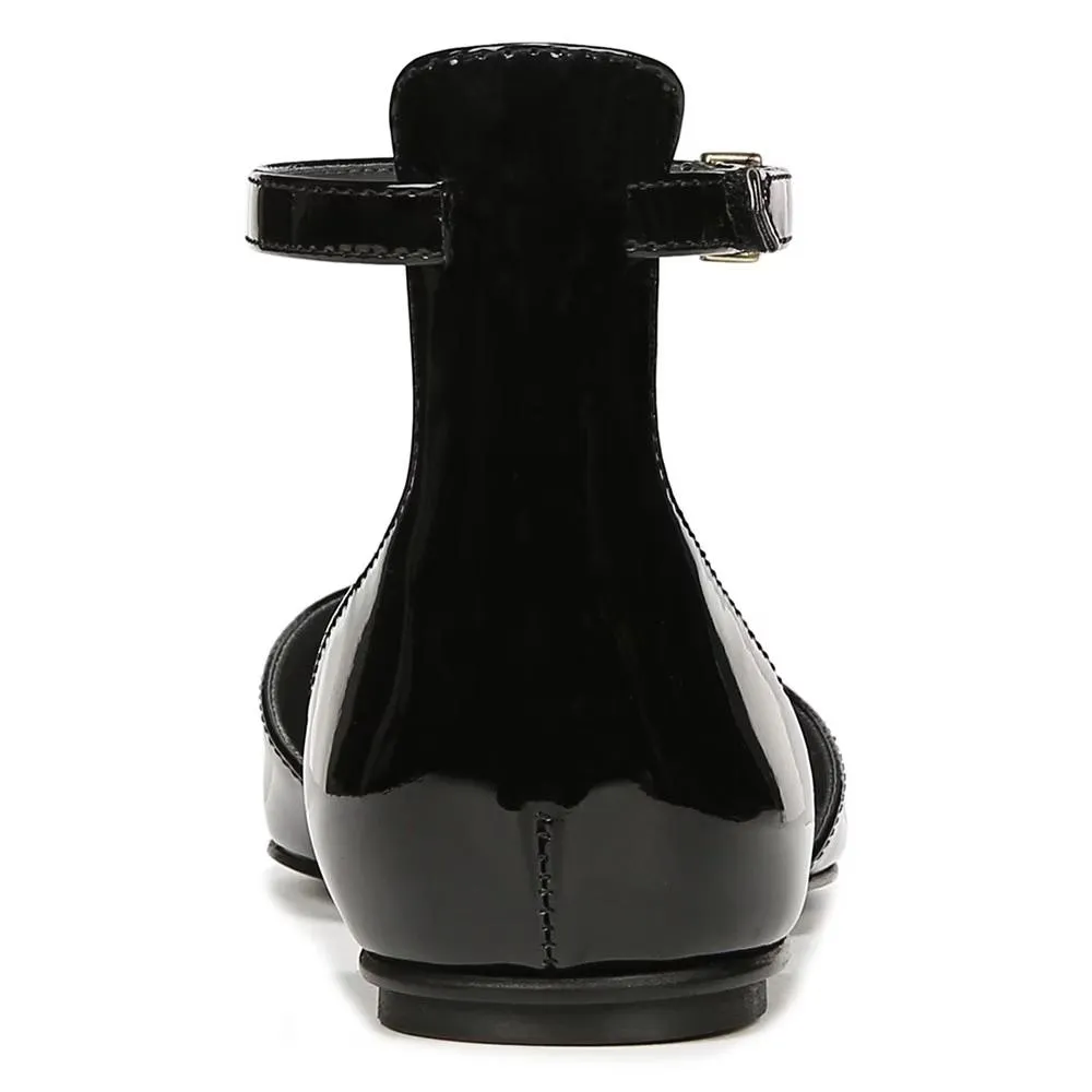 Racer Flat Black Patent Franco Sarto Flats