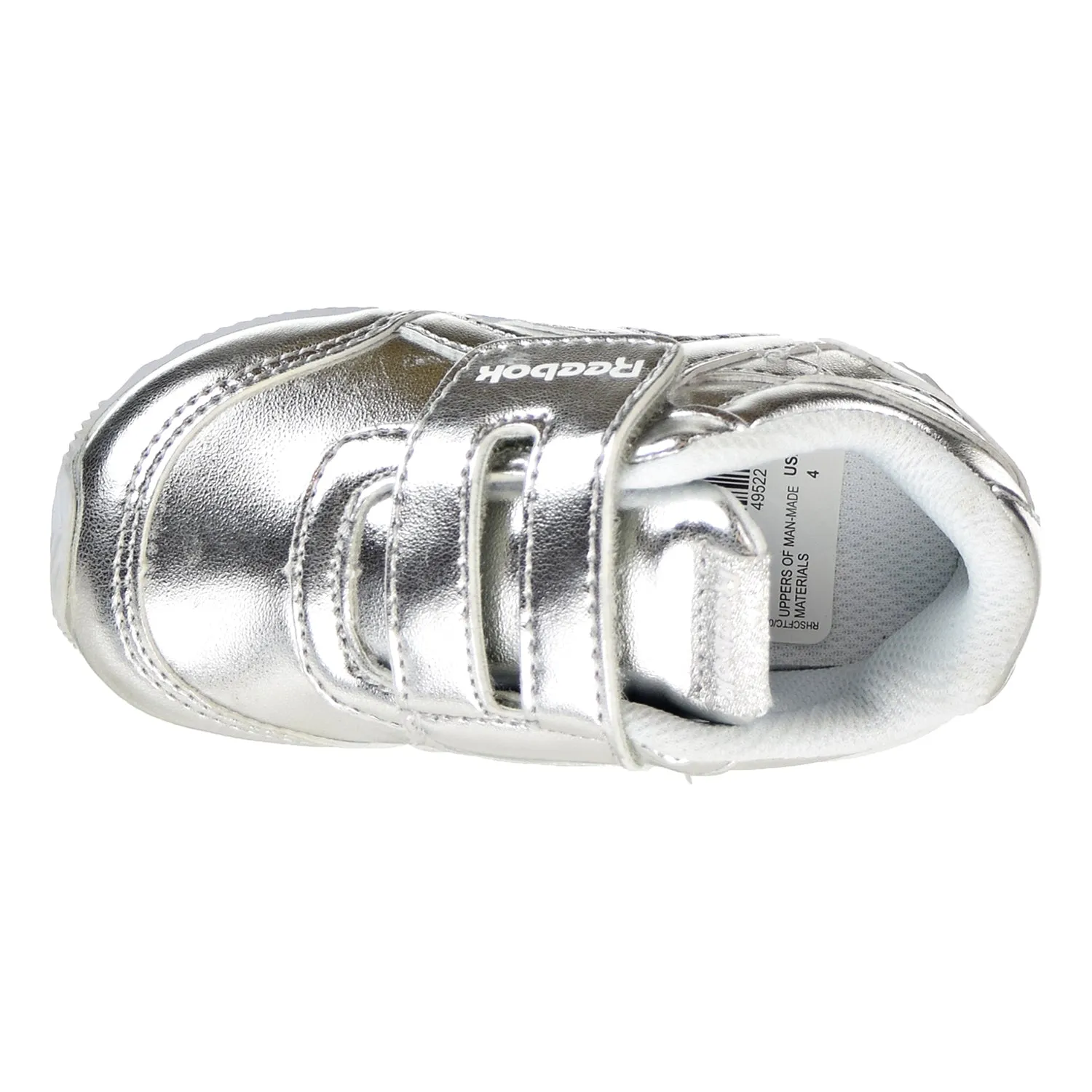 Reebok Royal Classic Toddler's Jogger 2.0 KC Shoes Silver Metallic/White