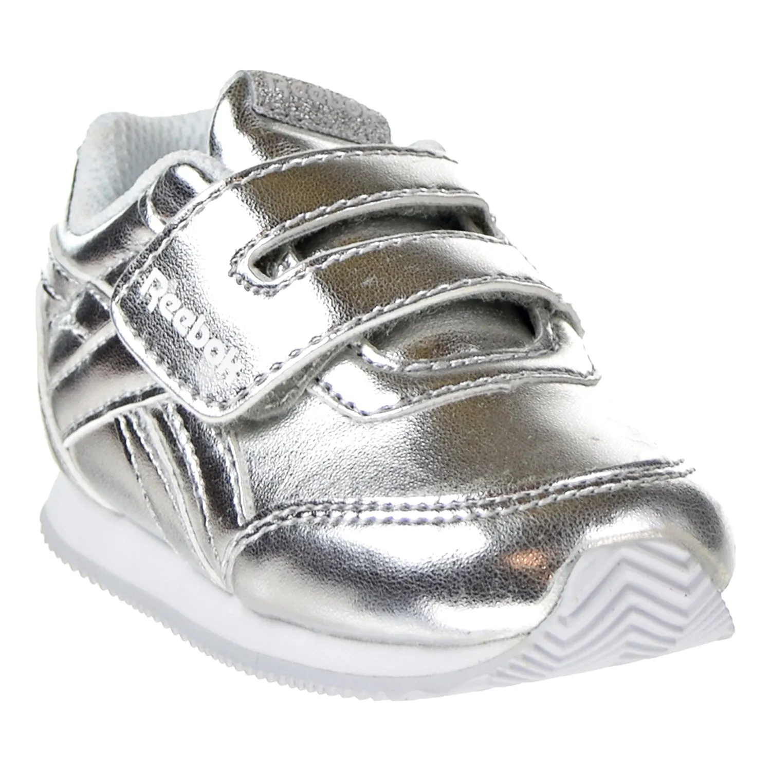 Reebok Royal Classic Toddler's Jogger 2.0 KC Shoes Silver Metallic/White