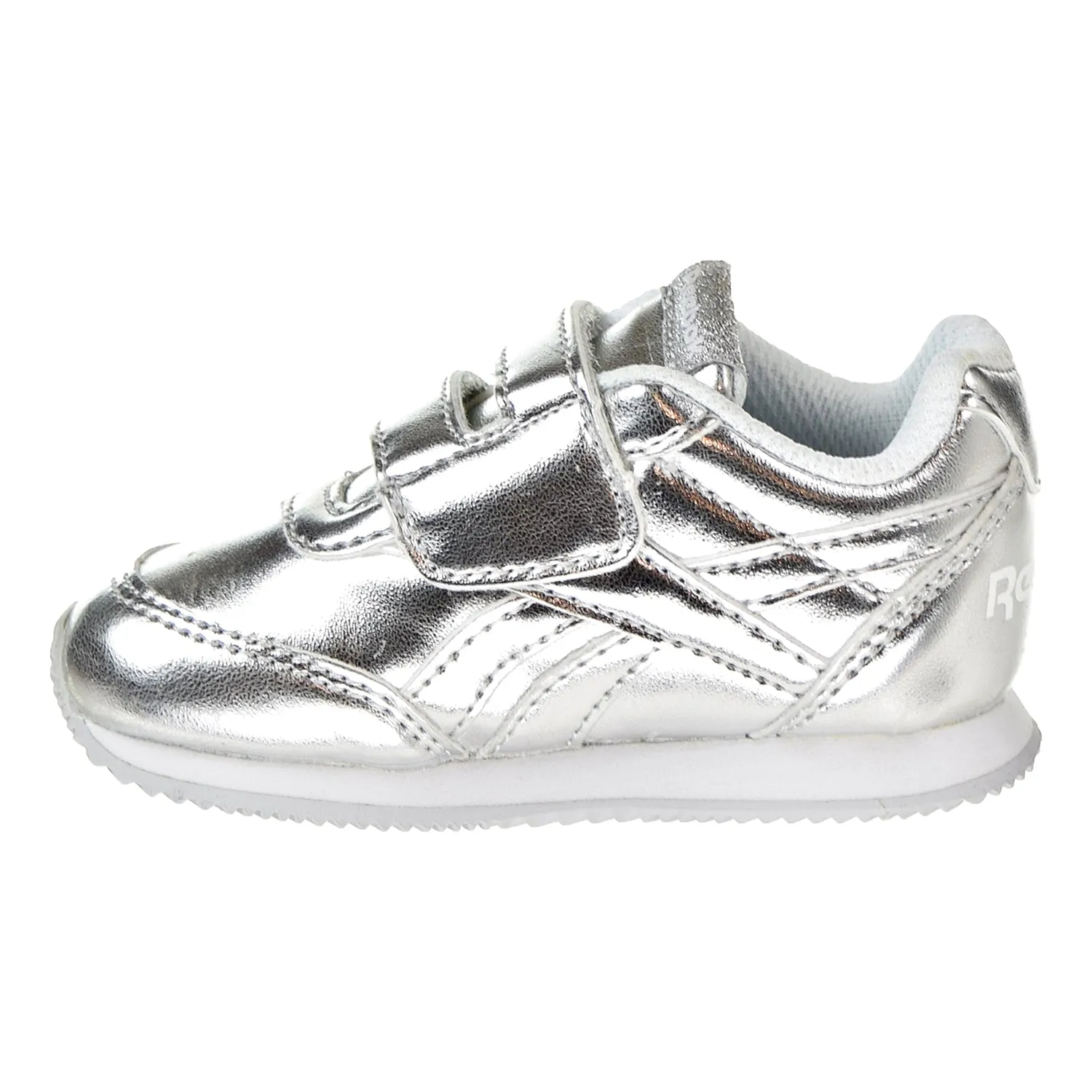 Reebok Royal Classic Toddler's Jogger 2.0 KC Shoes Silver Metallic/White