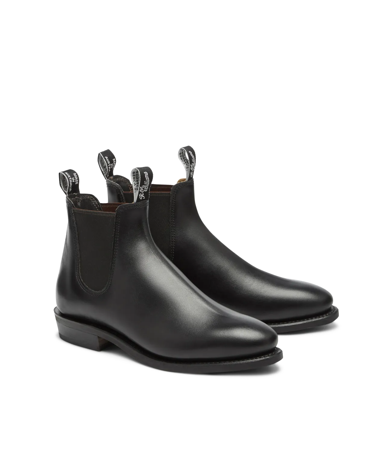 R.M.Williams - Adelaide Boot - Yearling Leather - Black - E (Wide) Fit - CUSTOM ORDER