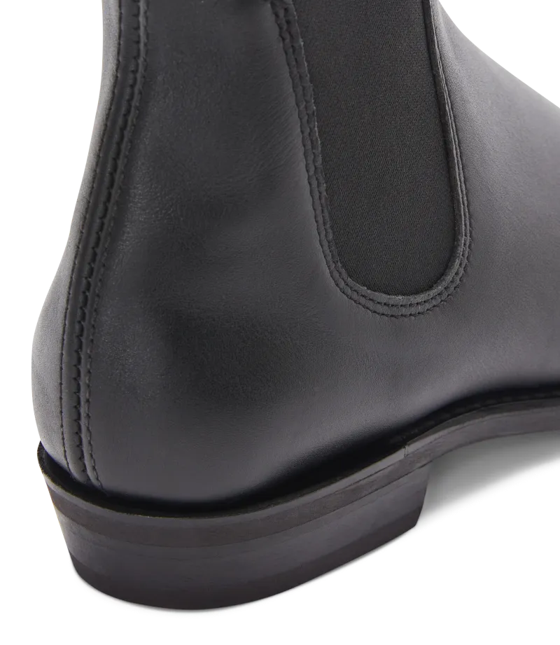 R.M.Williams - Adelaide Boot - Yearling Leather - Black - E (Wide) Fit - CUSTOM ORDER