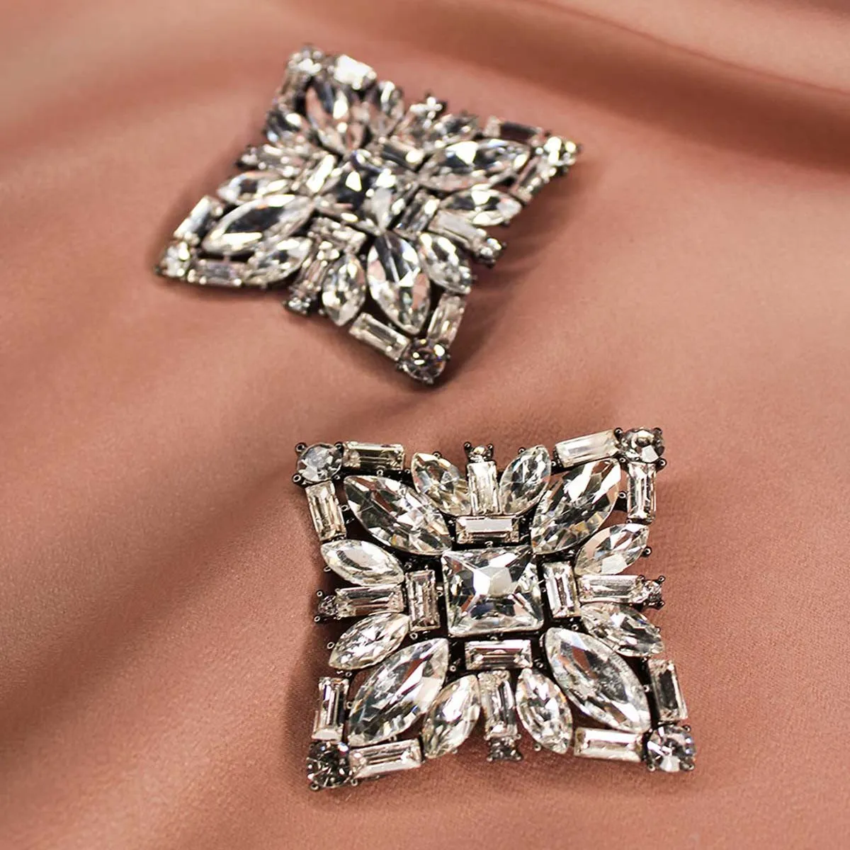 Shoe Clip Lago Square crystal