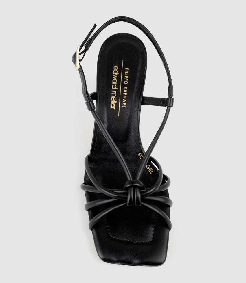 SIMMER90 Strappy Slingback Sandal in Black
