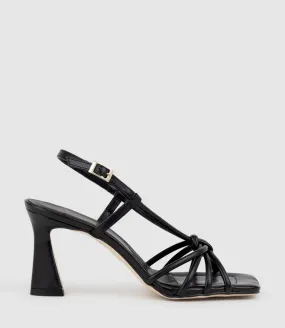 SIMMER90 Strappy Slingback Sandal in Black