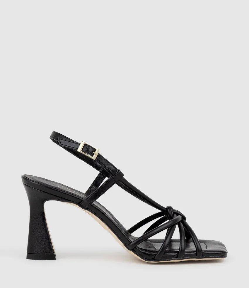 SIMMER90 Strappy Slingback Sandal in Black