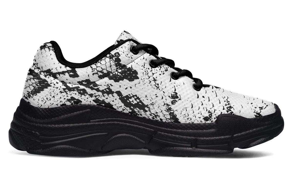 Snake Skin Chunky Shoes
