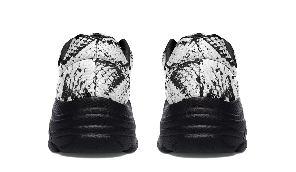 Snake Skin Chunky Shoes