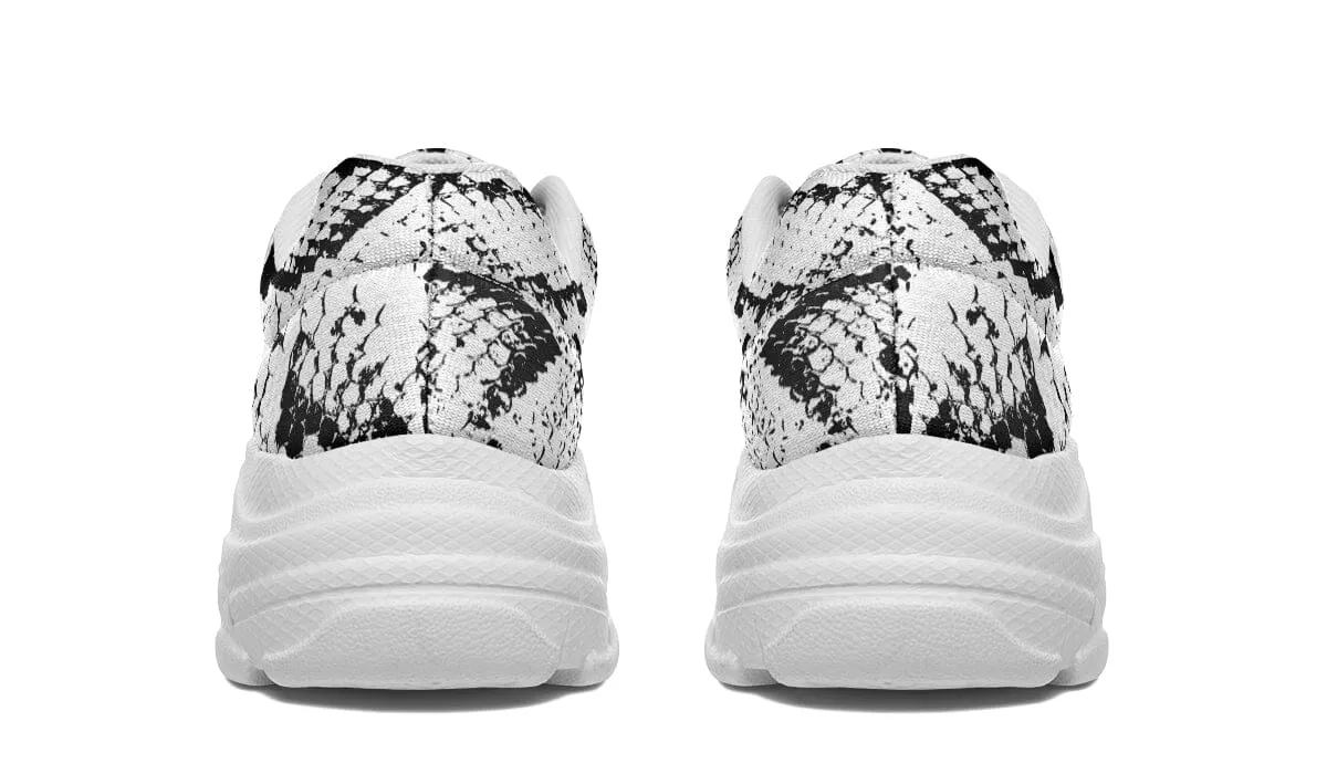 Snake Skin Chunky Shoes