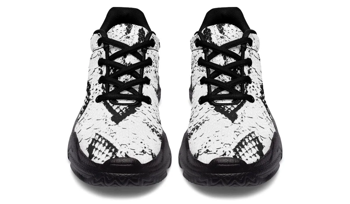Snake Skin Chunky Shoes