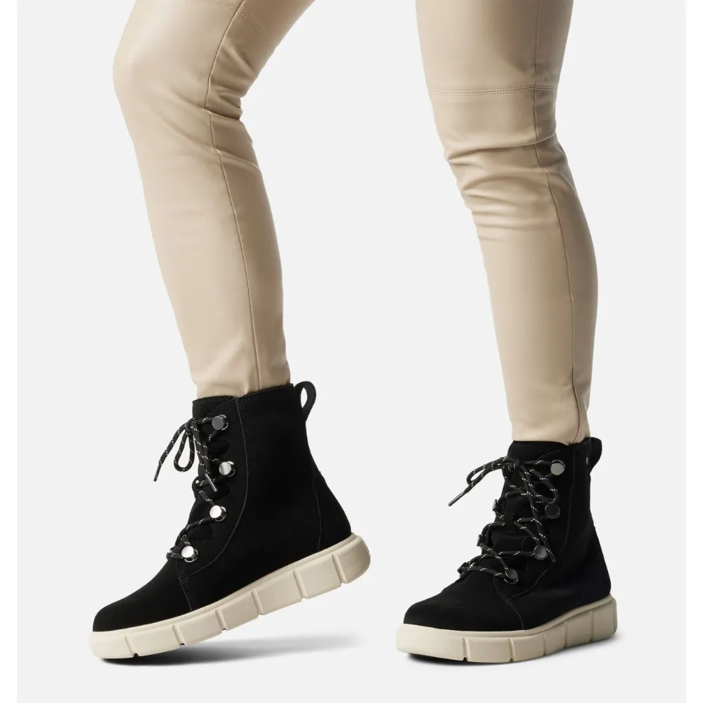Sorel Explorer III Joan Black/Chalk Waterproof Boot (Women's)