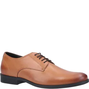 Tan Oscar Clean Toe Lace-Up Shoes