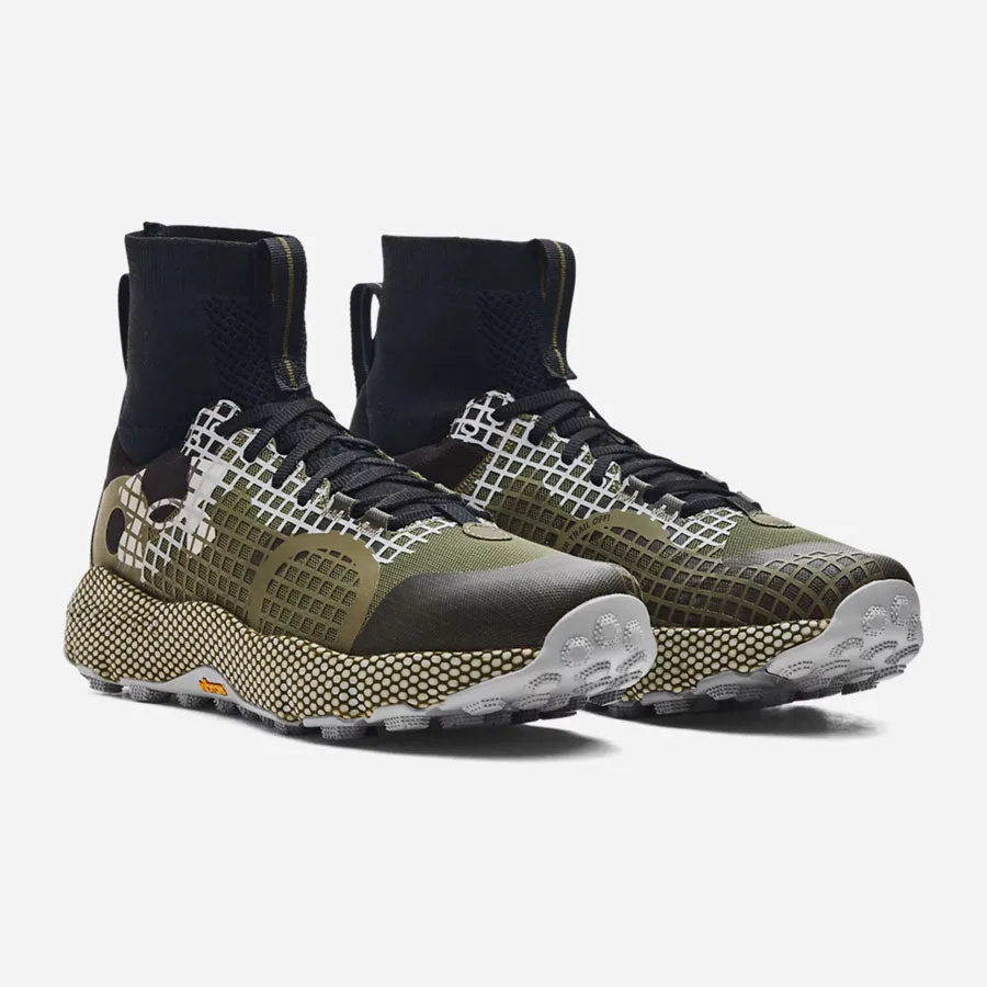 Under Armour Men's HOVR Ridge Trek Trail Running Shoes Marine OD Green and Black