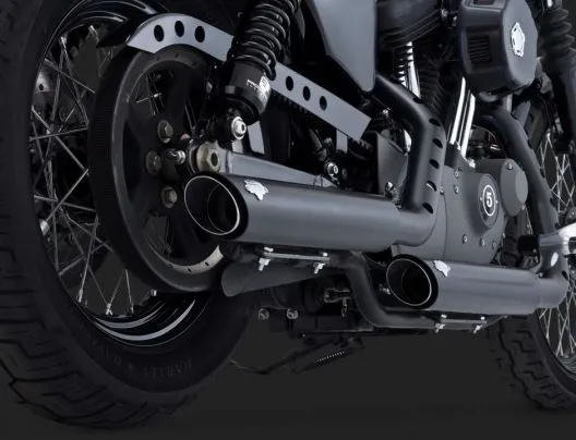 Vance & Hines Twin Slash 3" Slip-On Exhaust System for 2004-2013 Harley-Davidson Sportster