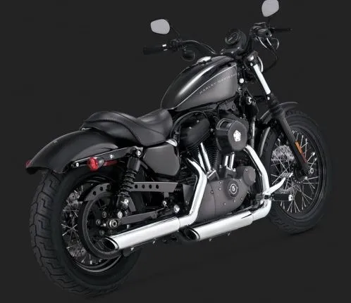 Vance & Hines Twin Slash 3" Slip-On Exhaust System for 2004-2013 Harley-Davidson Sportster