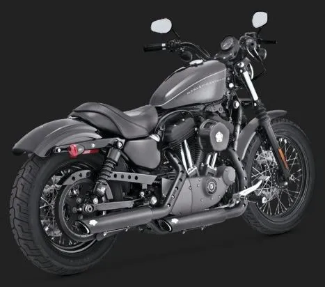 Vance & Hines Twin Slash 3" Slip-On Exhaust System for 2004-2013 Harley-Davidson Sportster
