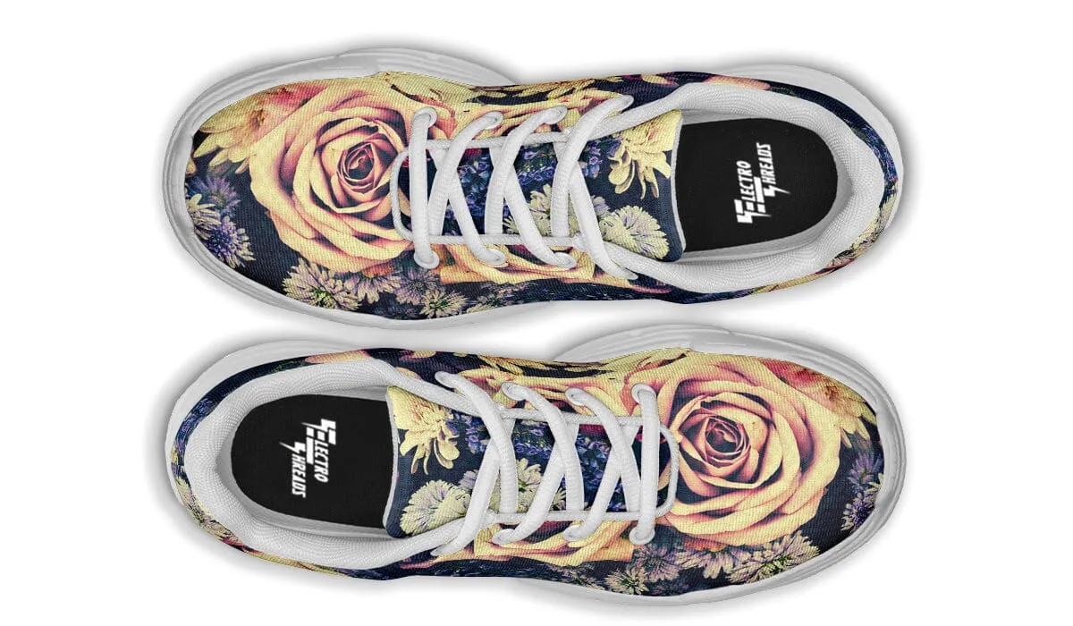 Vintage Flowers Chunky Shoes