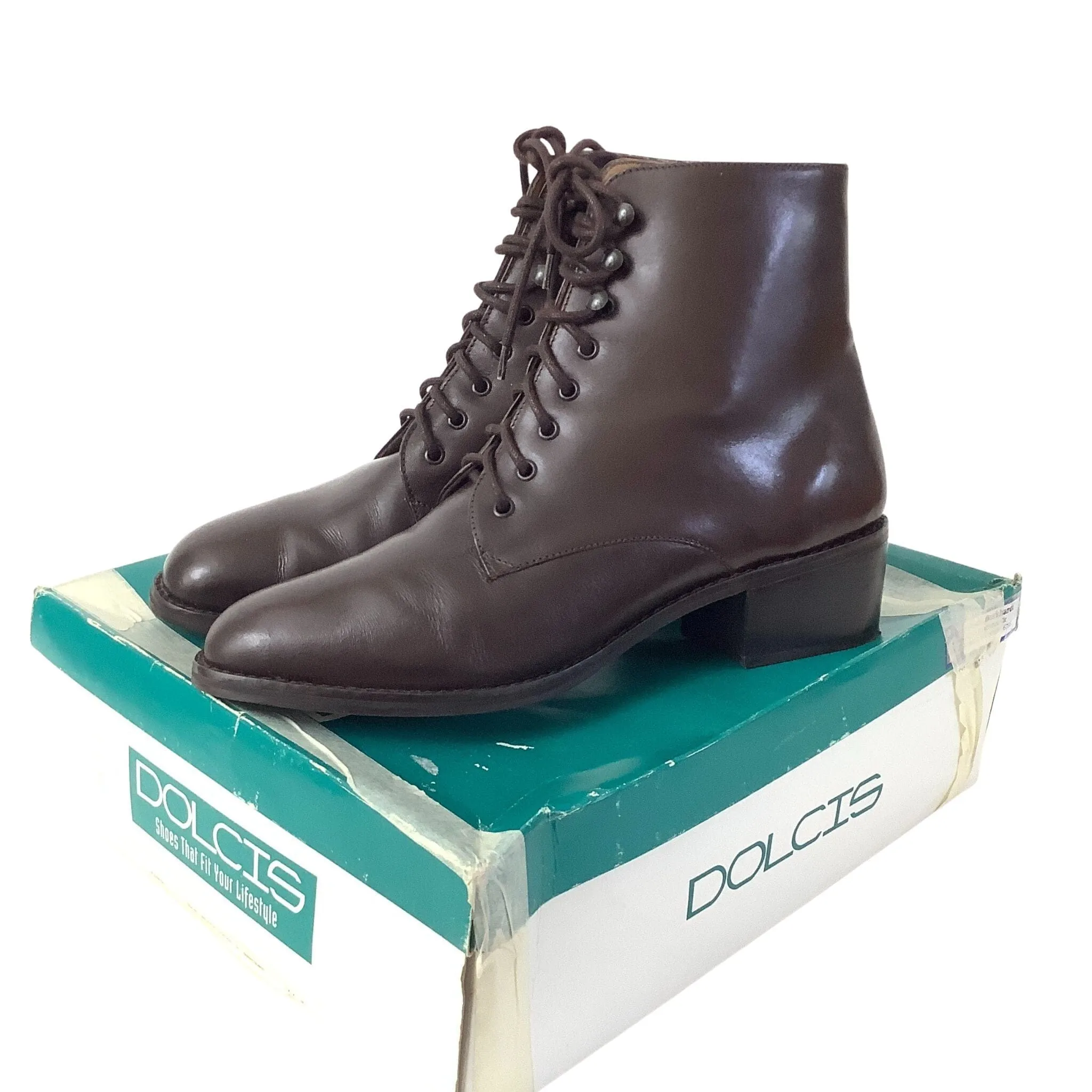 Vintage Laced Ankle Boots