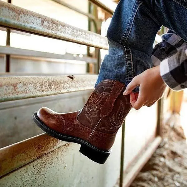 Women'S Embroidered Mid Cowboy Boots 16927330C