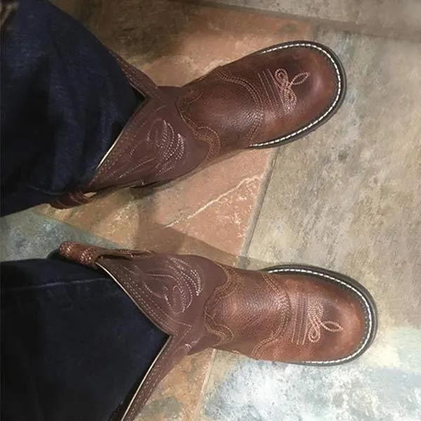 Women'S Embroidered Mid Cowboy Boots 16927330C