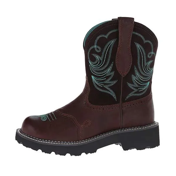 Women'S Embroidered Mid Cowboy Boots 16927330C