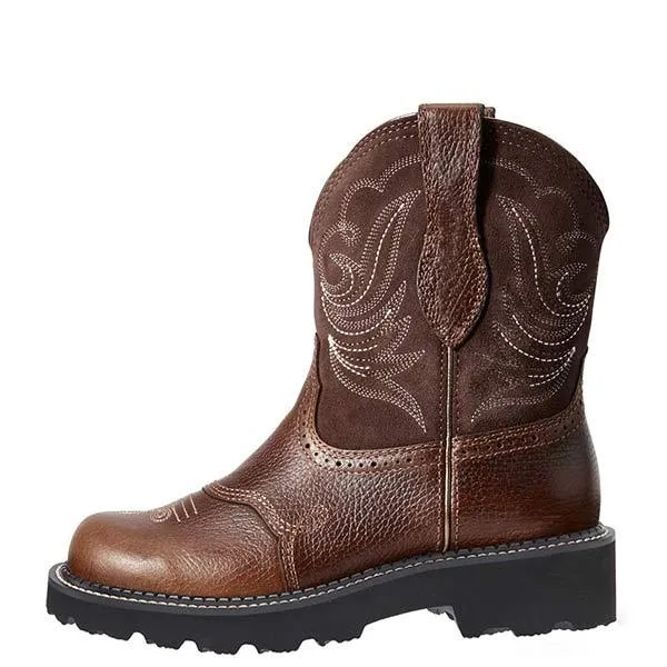 Women'S Embroidered Mid Cowboy Boots 16927330C