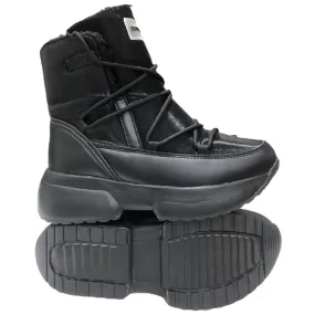 Women's Lace-Up Snow Boots – Waterproof Platform Outdoor Cotton Ski Boots, 2025 Winter Collection